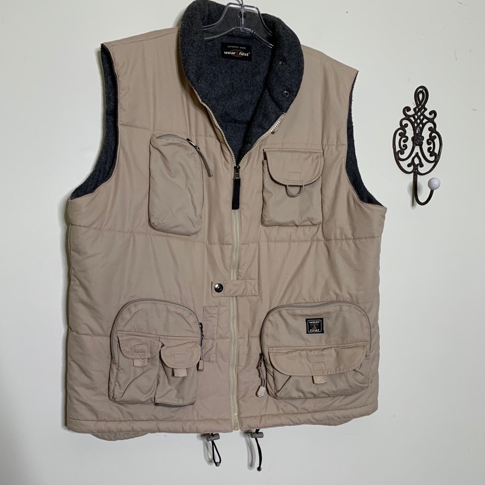 Wear First Fleece Lined Sport Utility Vest Sz L